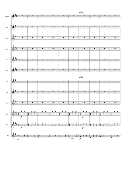 Swan Lake Waltz For Saxophone Ensemble Page 2