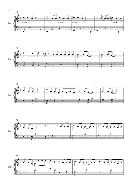 Sway Quien Sera By Michael Buble Easy Piano Page 2