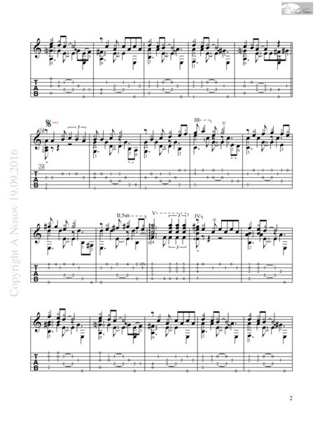 Sway Quien Sera Sheet Music For Guitar Page 2