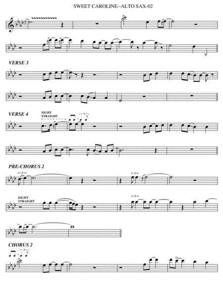 Sweet Caroline Alto Sax Page 2