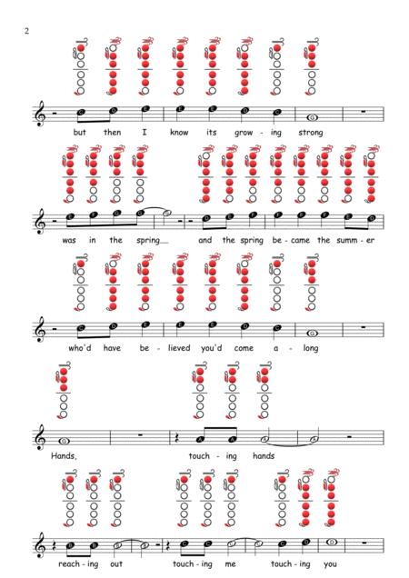 Sweet Caroline Flute Sheet Music Tab Page 2