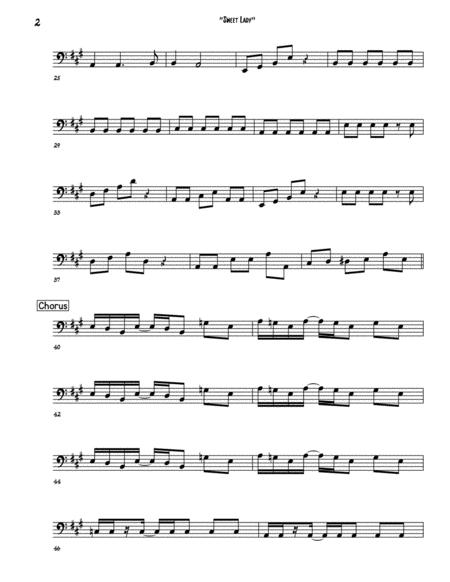 Sweet Lady Bass Guitar Page 2