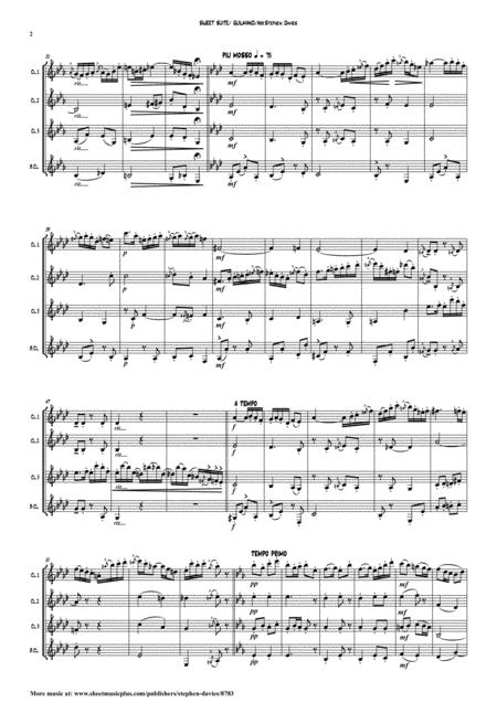 Sweet Suite Featuring The Music Of Alexandre Guilmant For Clarinet Quartet Page 2