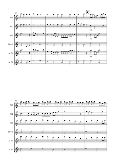 Swing Low Sweet Chariot For Flute Quartet Page 2