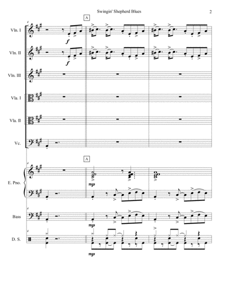 Swingin Shepherd Blues String Sextet Orchestra Page 2