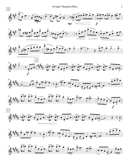 Swingin Shepherd Blues Violin 2 Page 2