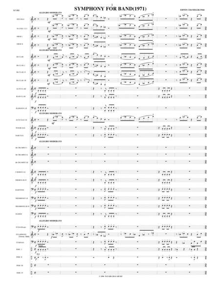 Symphony For Band 1971 Page 2