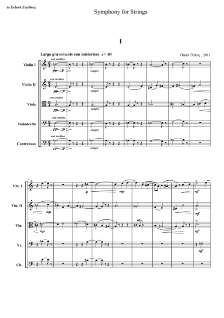 Symphony For Strings Score Page 2