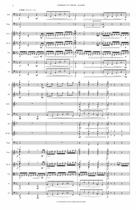 Symphony In C Minor The Fitch Symphony All Four Movements 33 Minutes Page 2