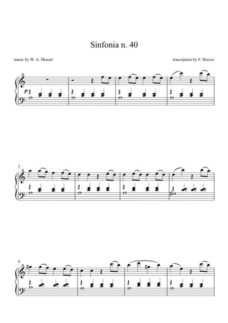 Symphony No 40 W A Mozart Page 2