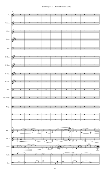Symphony No 7 Roman Holidays 2008 Rev 2013 4th Movement Third Interlude Page 2