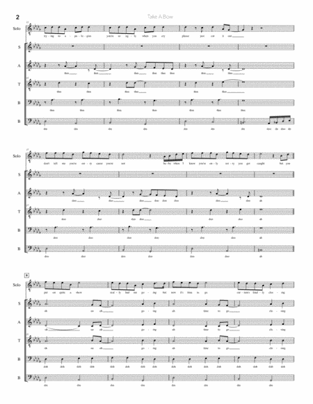 Take A Bow Satb Version Page 2