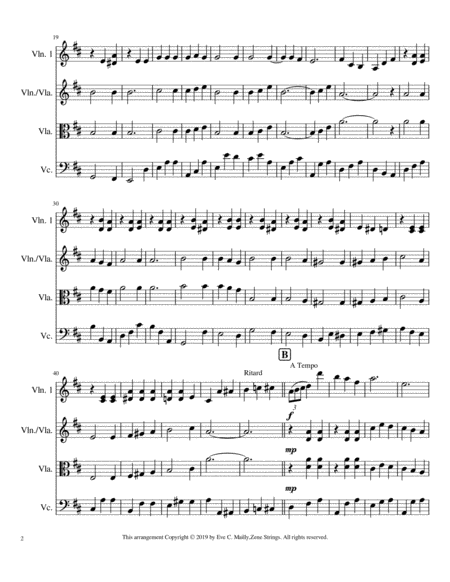 Take Me Out To The Ballgame String Trio Page 2