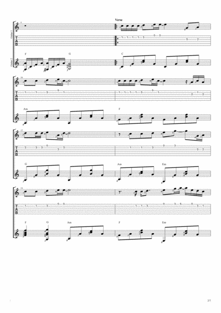 Take Me To Your Heart Fingerstyle Guitar Duet Page 2