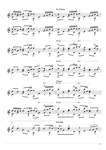 Take Me To Your Heart Solo Guitar Score Page 2