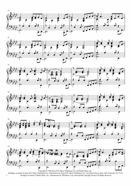 Take My Breath Away Love Theme Piano Solo Page 2
