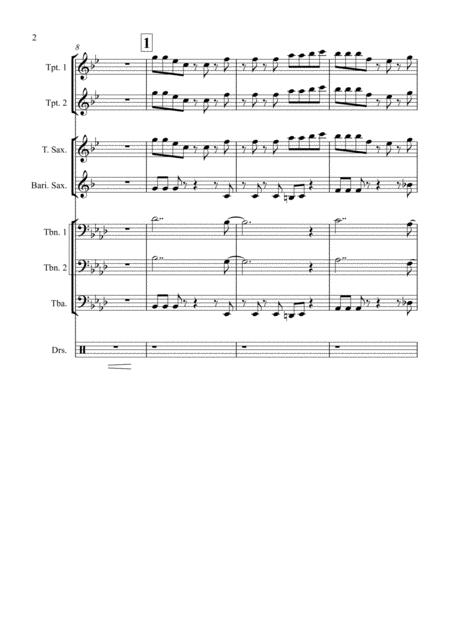 Take On Me For Brass Band Page 2