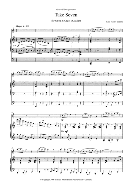 Take Seven For Oboe And Organ Page 2