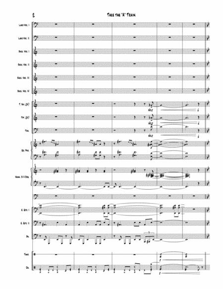 Take The A Train Chicago Full Score Set Of Parts Page 2