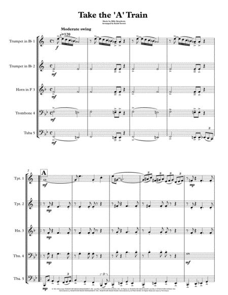 Take The A Train For Brass Quintet Page 2