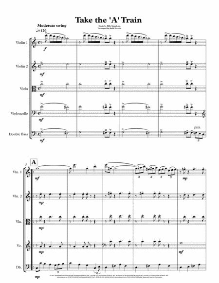 Take The A Train For String Orchestra Page 2