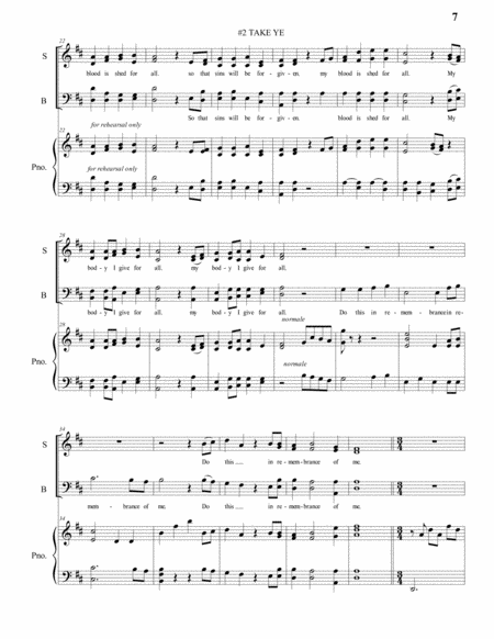 Take Ye Satb Organ No 2 Hymn Christ Our Passover Cantata Suitable For Communion Page 2