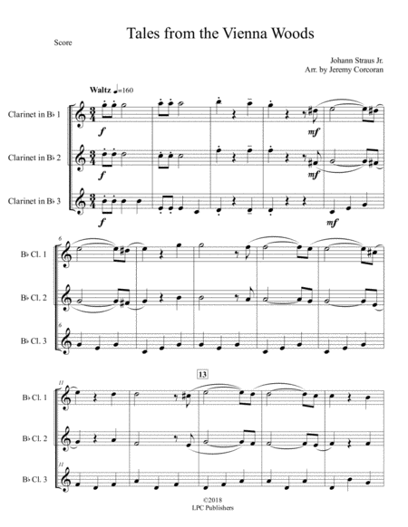 Tales From The Vienna Woods For Clarinet Trio Page 2