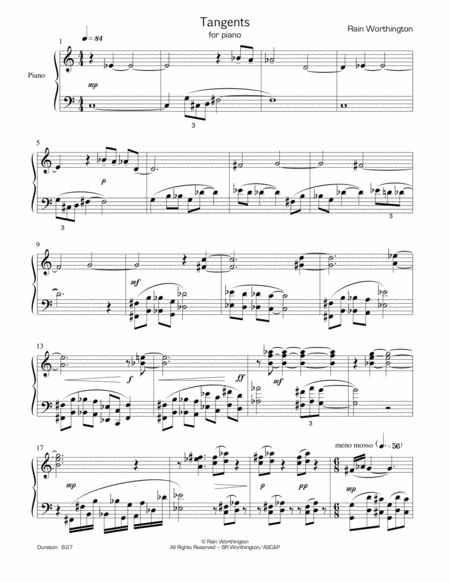 Tangents For Piano Page 2