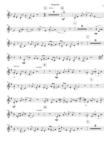 Tangerine Bass Flute Page 2