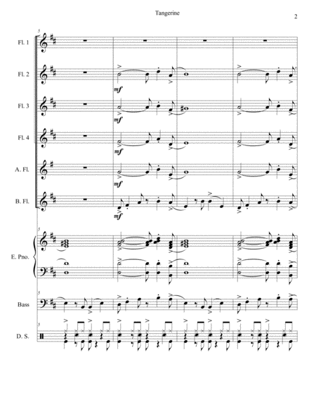 Tangerine Flute Choir Page 2