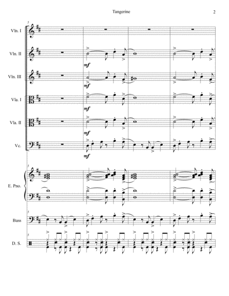 Tangerine String Sextet Orchestra Page 2