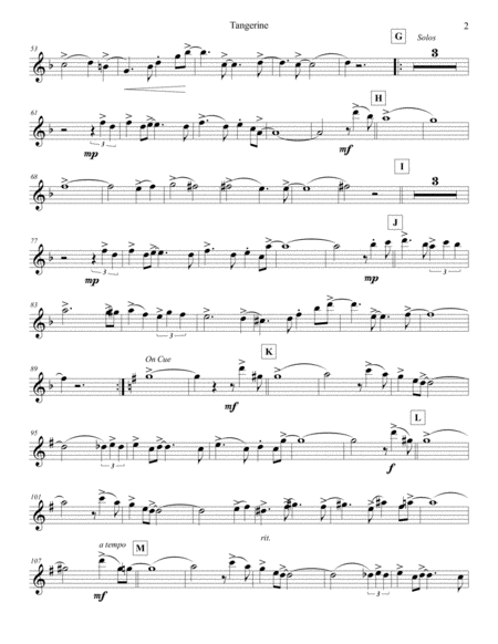 Tangerine Violin 2 Page 2