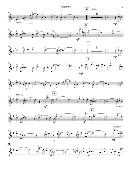 Tangerine Violin 3 Page 2