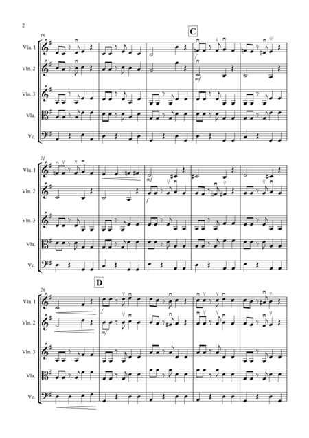 Tango Al Fresco For Beginning String Quartet Page 2