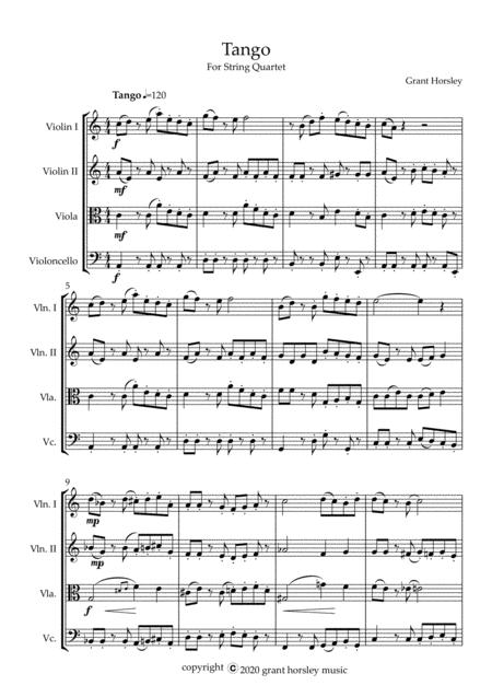 Tango For String Quartet Intermediate Page 2