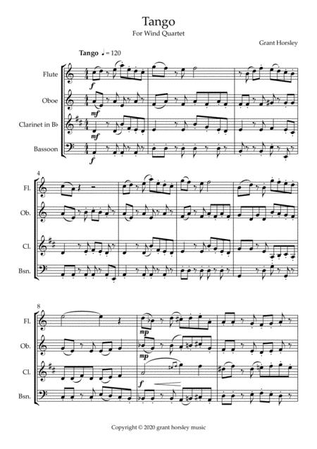 Tango For Wind Quartet Intermediate Page 2