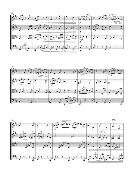 Tango In D Major String Quartet Op 165 No 2 Page 2