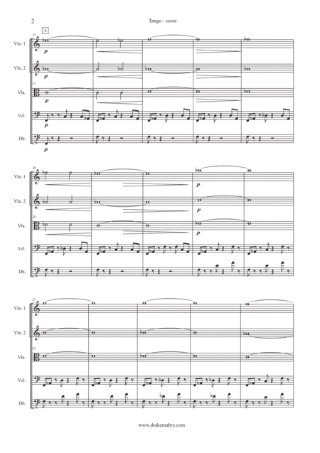 Tango String Orchestra Or Quintet Page 2