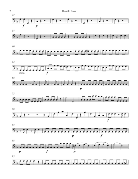 Tangula From Three Dances For Halloween Violin 1 Part Page 2
