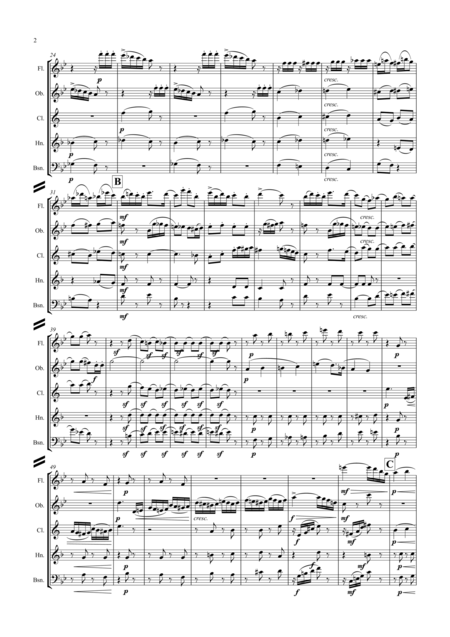 Tchaikovsky Casse Noisette Nutcracker Suite A Selection Of 5 Movements From Wind Quintet Page 2