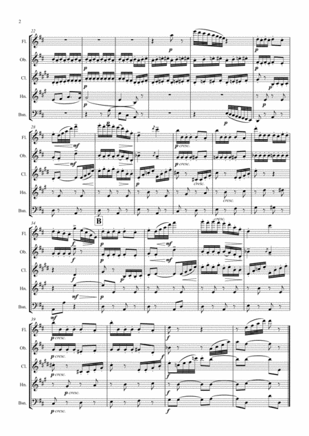 Tchaikovsky Casse Noisette Nutcracker Suite Iif Danse Des Mirlitons Dance Of The Reed Flutes Wind Quintet Page 2