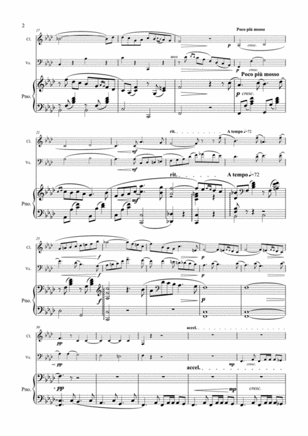 Tchaikovsky Romance Op 5 Clarinet Cello Piano Page 2