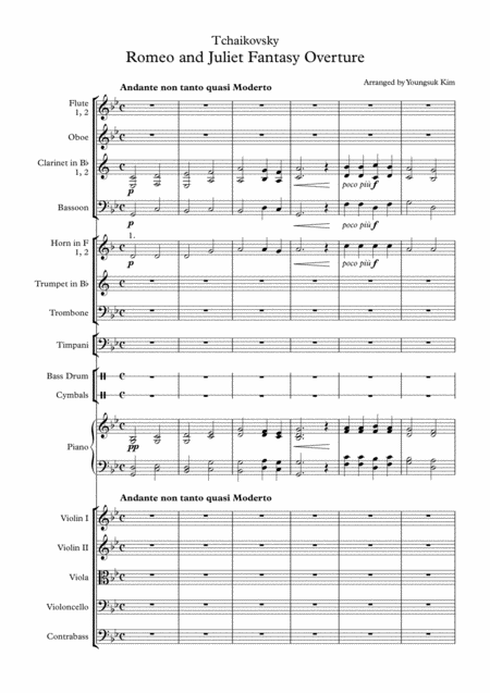 Tchaikovsky Romeo And Juliet Overture For School Orchestra Full Score Page 2