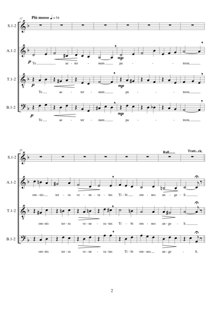 Te Deum 3 Movements For Choir Satb A Cappella Page 2