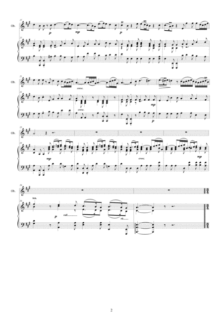 Telemann Concerto In A Major Twv51 A2 For Oboe And Piano Page 2