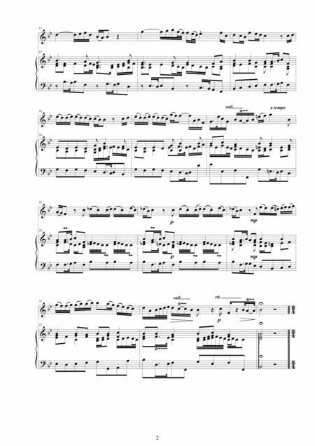 Telemann Flute Sonata No 9 In B Flat Twv 41b6 For Flute And Cembalo Or Piano Page 2