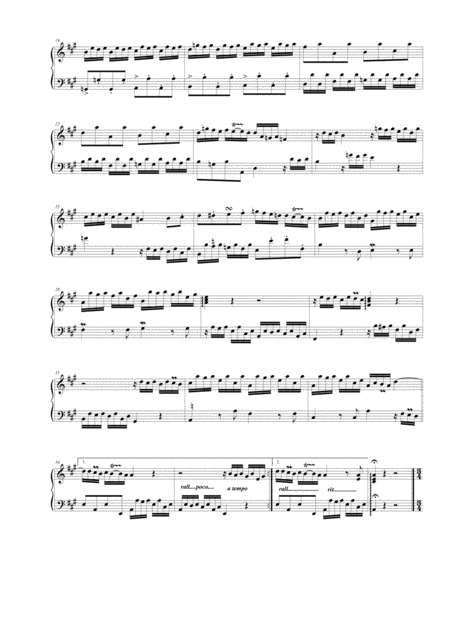 Telemann Harpsichord Or Piano Suite In A Major Twv32 14 Page 2