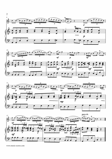 Telemann Sonata In A Minor Twv 41 A3 3rd Movement Oboe And Piano Page 2