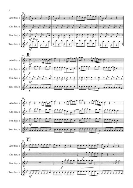 Telephone By Lady Gaga And Beyonce Saxophone Quartet Aatt Page 2