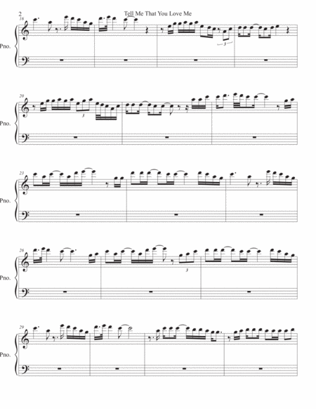 Tell Me That You Love Me Piano Easy Key Of C Page 2